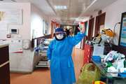 گزارش تصویر از رشادت های همکاران بخش های کووید 1 و 2 بیمارستان سینا در مقابله با بیماری کرونا ویروس